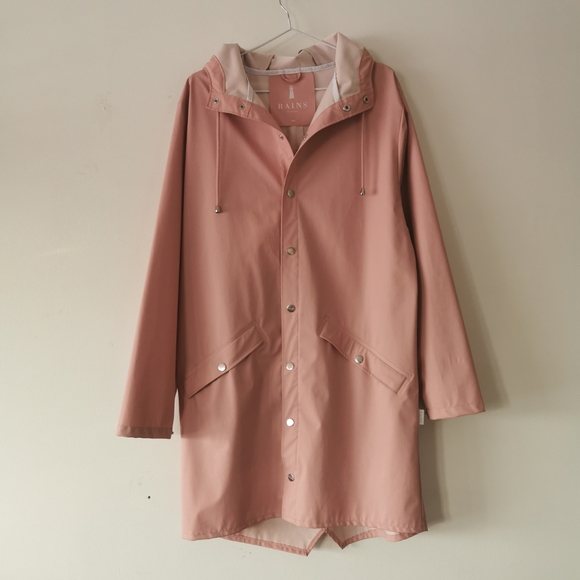 Rains Rose Pink Waterproof Jacket - Picture 2 of 14